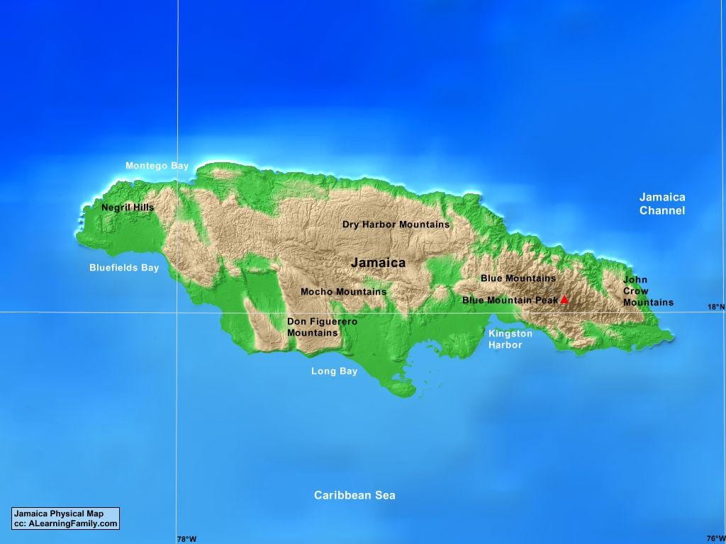 Зураг ямайка уулс