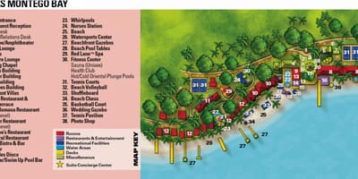 Ямайка амралтын газрын зураг montego bay