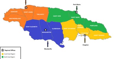 Газрын зураг, эдийн засгийн jamaica