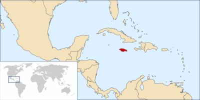 Ямайка дэлхийн газрын зураг